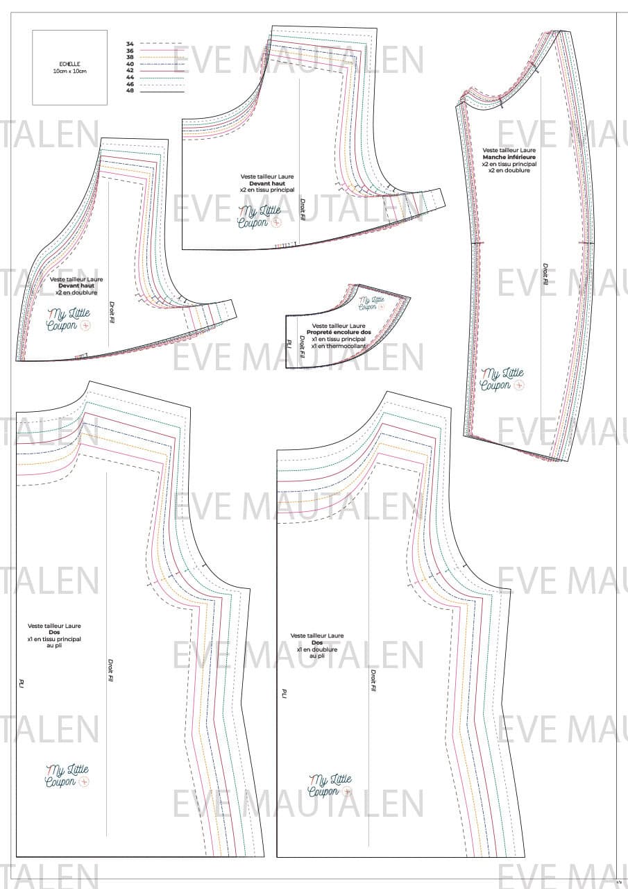 Création de patron et sont livret d'instruction illustré