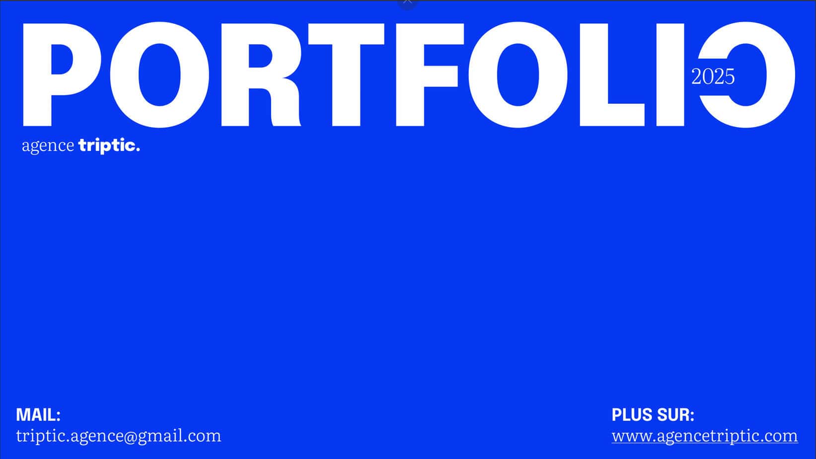 Portfolio Agence Triptic.
