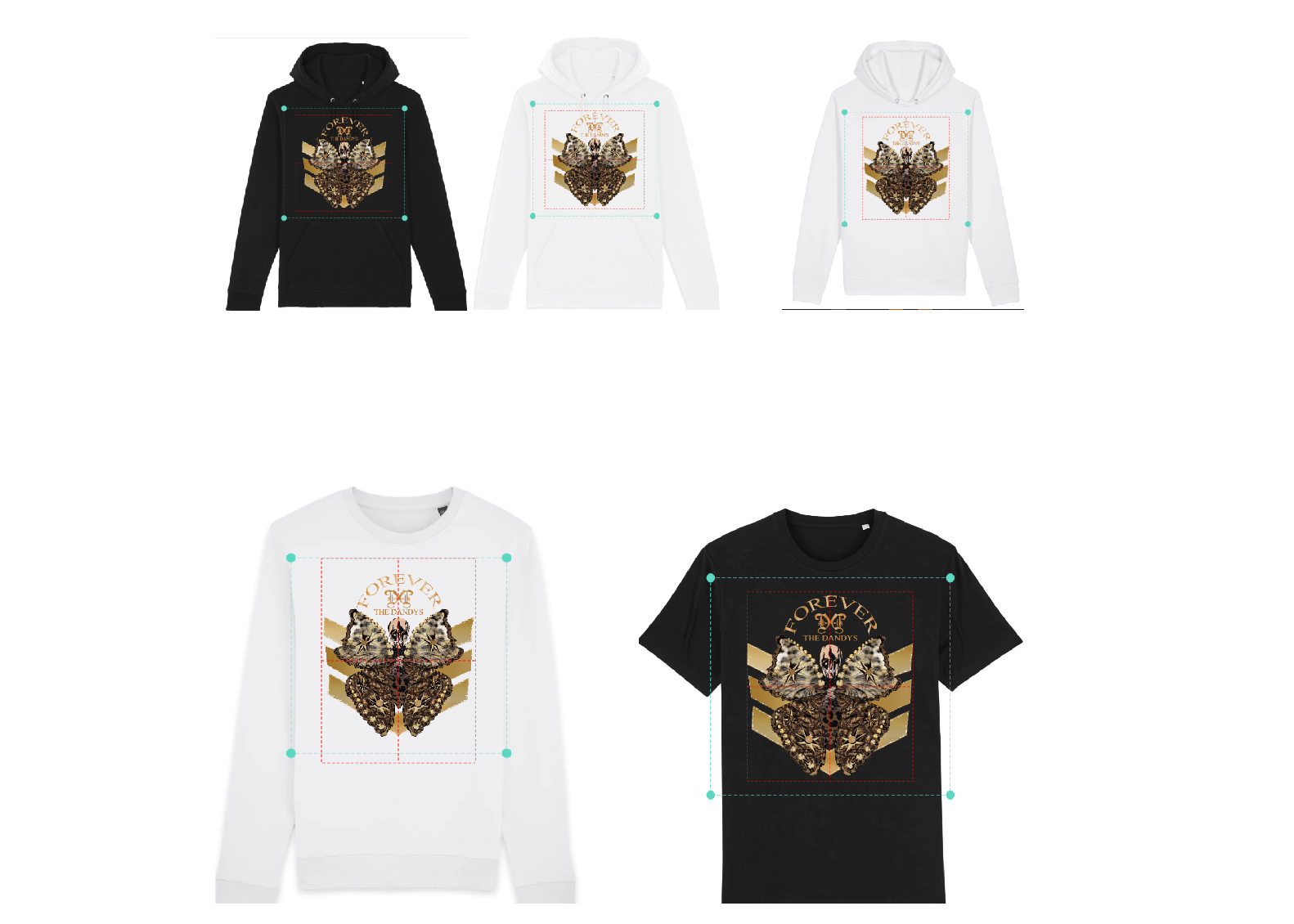 Création de sérigraphies réalisées sur tee-shirts et sweats.